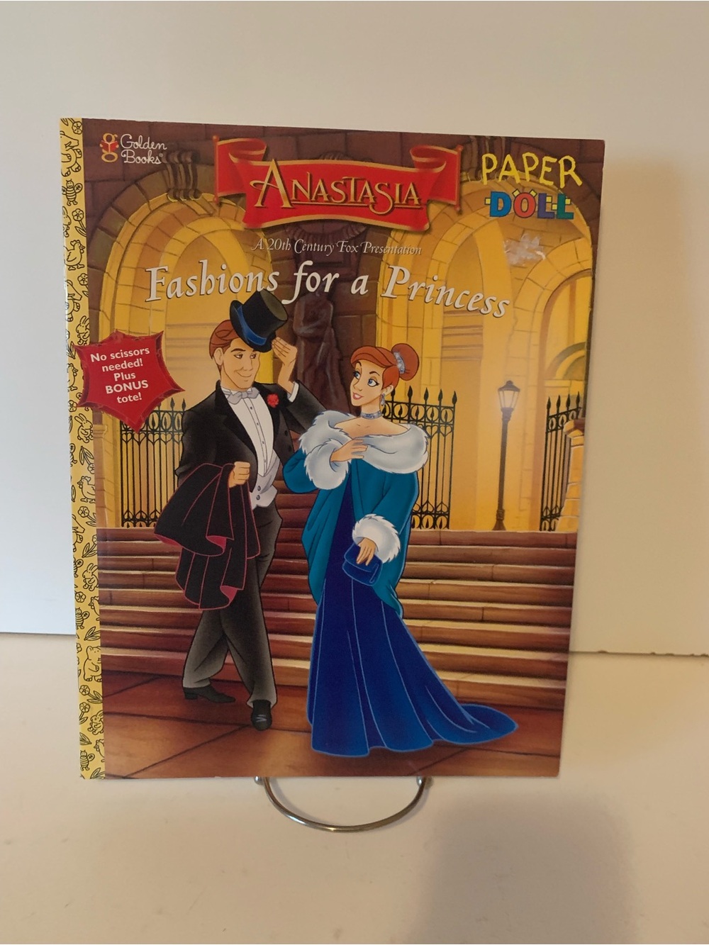 1997 Anastasia Paper Doll Book a golden book Uncut